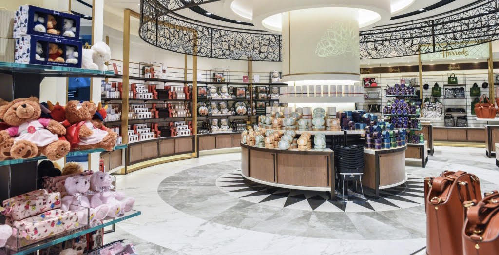 Harrods Display Counter At Qatar Hamad International Airport